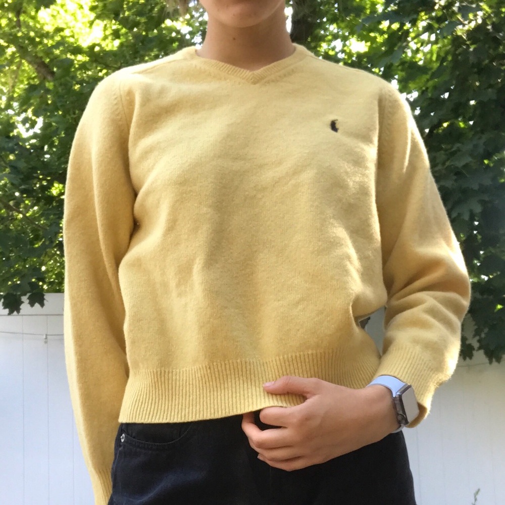 Pale Yellow Ralph Lauren Crew